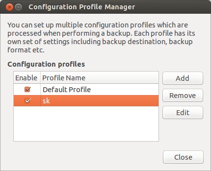 выбор профиля