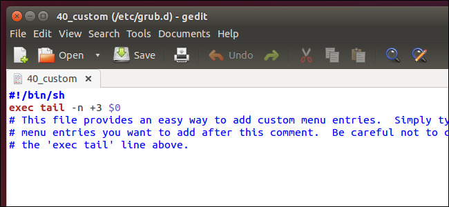 Создание элемента меню системного загрузчика GRUB2