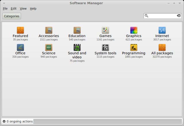 менеджер программного обеспечения в Linux Mint