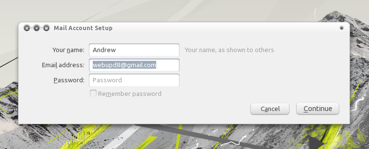 настройка Thunderbird