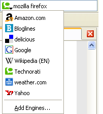 Firefox Search Engines