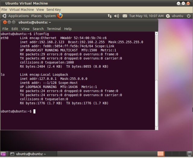 получение адреса роутера