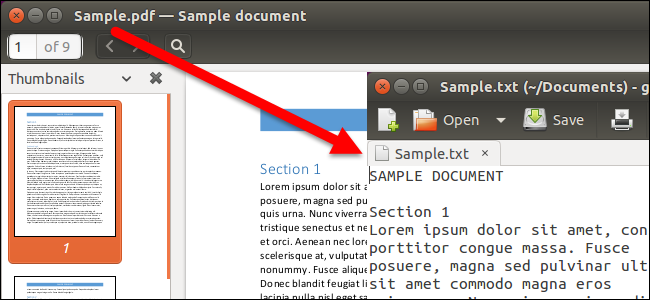 Как преобразовать документ формата PDF в текстовый файл в терминале Linux