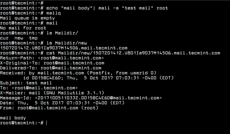 тестирование Postfix