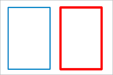 Два прямоугольника, нарисованные с помощью PSTricks
