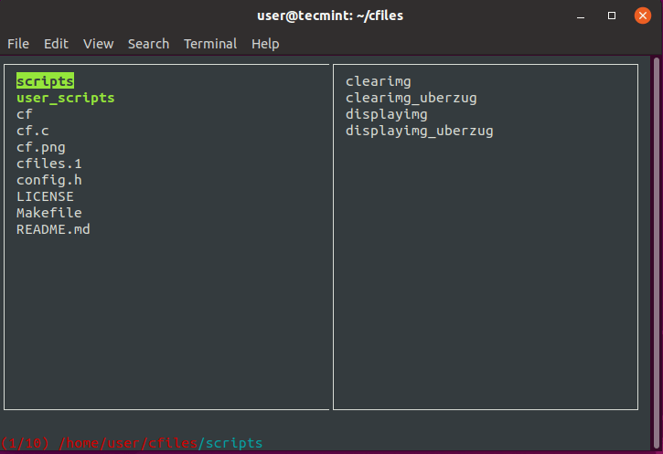 Ranger Console File Manager
